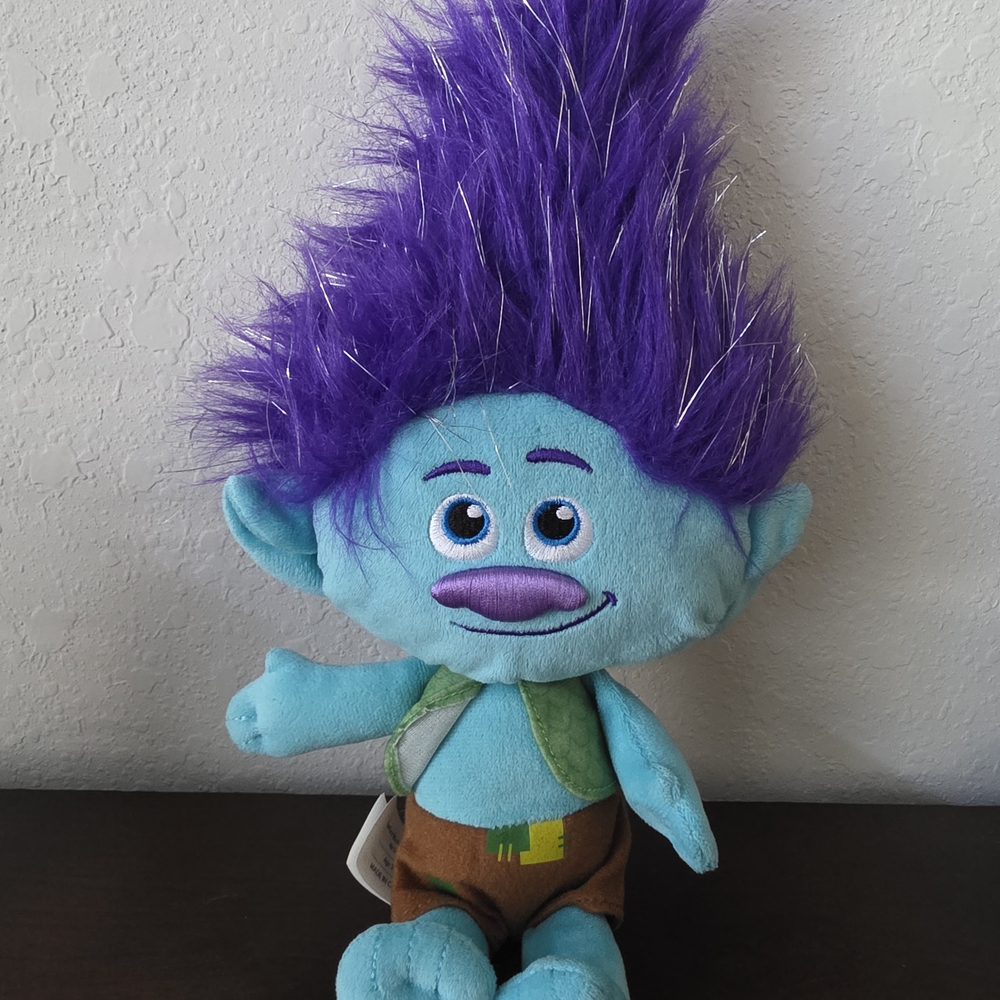 Dreamworks Trolls Plush Toy - Blue and Purple